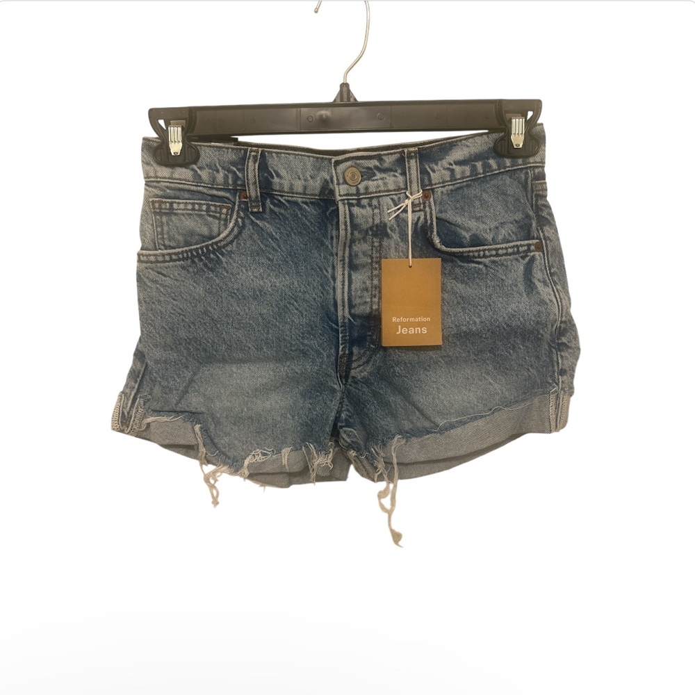 Reformation Jeans Denim Blue Women's Shorts new with tags size 26